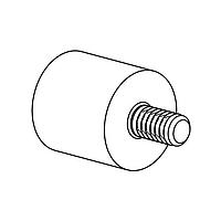 Essentra Components QM3 Round Vibration Mnt,Thrd ML/ML,Blk,#8-32