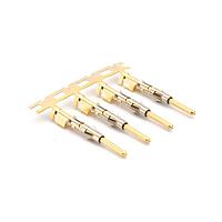 Amphenol SINE Systems SP16M2G5 Contacts Pin Contact, Stamped, Size 16, Gold 5u" over Nickel, Wire Range .75-1.5mm , 18-16 AWG, with 3 Tangs. 3,000 pcs. Reel
