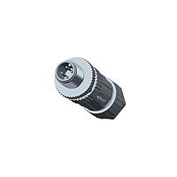 Amphenol LTW M12D-04BMMC-SL7001 Circular Metric Connectors M12 Circular Metric Connector, D Code, Metal, 4A, 04 pins, Male Connector, Male Contact, Straight, Screw Thread, Crimp, Field Installable, F4.0 - F8.0mm, IP67 Mated
