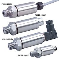 OMEGA PX309-030GV General Purpose, Stainless Steel Pressure Transducers (Gauge, 30 psi, NPT Male, 1/4 in)