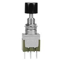 NKK Switches MB2011LS1W03-CA Sealed SPDT ON-(ON) 6A .394 BLK CAP PC TERMINAL