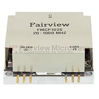 Fairview FMCP1026 Drop-In 90 Degree Hybrid Coupler From 20 MHz to 1,000 MHz Rated To 50 Watts