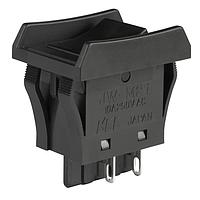 NKK Switches JWM21BAA-A Rocker Switches 10A DPST ON-OFF TV-5 BLACK W/BARRIER