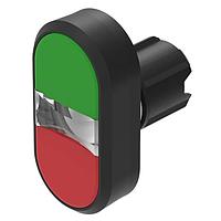 EAO 45-2J31.16T0.000 Switch Actuators Double pushbutton actuator green-red lenses level with front ring momentary front/housing plastic