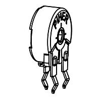 Amphenol Piher PT10GH02-103A2020-VI-PM-S Trimmer Resistors 10mm carbon through hole potentiometer Horizontal adjustment resistive value 10K Ohm linear taper tolerance 20% violet rotor