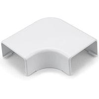 HellermannTyton TSR3W-25 Wire Ducting & Raceways Elbow Cover, 1-3/4", 1" Bend Radius, PVC, White1/bag