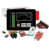 4D Systems SK-gen4-35D-CLB-PI Display Development Tools Starter Kit for gen4-uLCD-35D-CLB-PI with 4D Serial Pi Adaptor, 4D-UPA , 4GB Industrial microSD Card, 150 mm FFC Cable, 5-way female-to-female ribbon cable with male-to-male adaptor