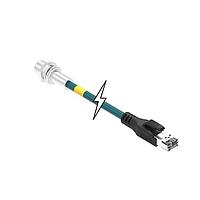 Molex 1201088499 Sensor Cables / Actuator Cables REC M12 ETH 4P DC FE WSOR BM 1M