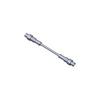 Amphenol LTW M12A08ML-12AML-PB004 Sensor Cables / Actuator Cables Circular Metric Connector MPronto-12 (M12 Push Pull), A Code, Metal, 2A, 08 pins, Male Connector, Male Contact, Straight-to-Straight, Overmolded Double Ended, Length 4000mm, IP68 Mated