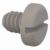 Essentra Components 011024P025 Pan Slotted Pan Slotted Screw, #10-24 Thread, 1/4 Lg