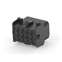 AMP Connectors - TE Connectivity 1-350784-9 Pin & Socket Connectors 15P UMNL V0CAP HSG BLACK