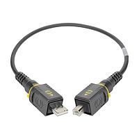 HARTING 09454454905 USB Cables / IEEE 1394 Cables HARTING PushPull V4 v2.0 USB 2.0 Type A-Type B, Cable Assembly, 2xHARTING PushPull, PVC, 5.0m
