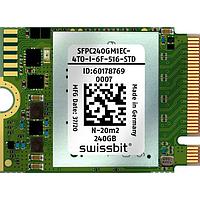 Swissbit SFPC160GM2EC4WD-I-6F-A1P-STD M.2 SSDs Industrial M.2 PCIe SSD, N-26m2 (2230), 160 GB, 3D PSLC Flash, -40C to +85C