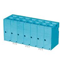 Same Sky (formerly CUI Devices) TBL008V-1000-07BE Fixed Terminal Blocks Terminal block, screwless, 10.0, Vertical, 7, Blue