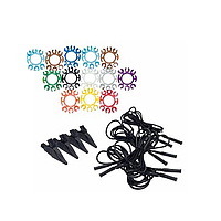 Chauvin Arnoux P01295476 Kit 4 test Leads Croco BK