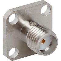 Amphenol RF 901-10597 Connectors RF Connector SMA Panel Mount Jack 4-Hole Flange Round Post 50 Ohm