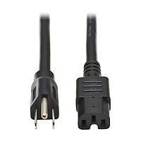 Tripp Lite P019-004 AC Power Cord 14AWG SJT 100-250V 15A 5-15P TO C-15 4'