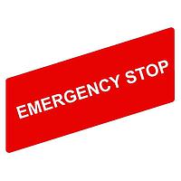 SCHNEIDER ZBY02330 Legend 8X27MM MARKED LEGEND EMERGENCY STOP