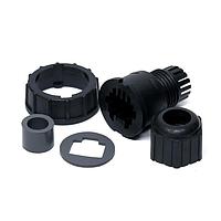 Amphenol LTW RJ-00BMMA-LL7001 Circular RJ, Large Size, Plastic, 1.5A, Straight, 2 Points Lock, Compled, Field Installable, F4.5 - F6.0mm, IP67 Mated