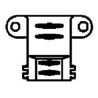 Amphenol CONEC 160X11199X Cable Clamp EMI/RFI METAL HOOD 50 POS. SHIELDED