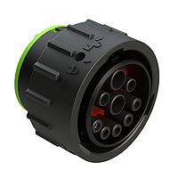 Amphenol SINE Systems AHDP06-24-91SN-SRA Receptacles Size 24, 9 Position ISOBUS Plug, Socket, Normal Diameter Seal, Smooth Ring Adapter (SRA)