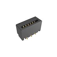Amphenol FCI HFW6S-2STAE1HLF Contacts 1.00mm Flex Connector, HFW Straight series, 6 Position, Top Entry Surface Mount, Gold Plate, Non-ZIF, Halogen-free.