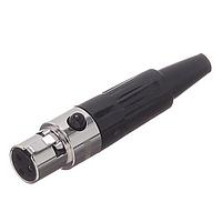 Amphenol Audio AG3F Miniature XLR Connector 3 Pole Mini XLR Cable Connectors G Type Female Machined Contacts Nickel Finish