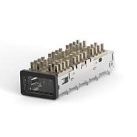 AMP Connectors - TE Connectivity 1551892-2 zQSFP+ 1x1 CAGE ASSY, BEZEL W/SAN HEATSINK
