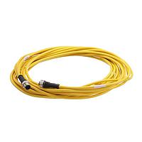 HARTING 21350102517100 Sensor Cables / Actuator Cables M12 A-code 4-pin Straight male to straight female, 10m, PVC yellow jacket