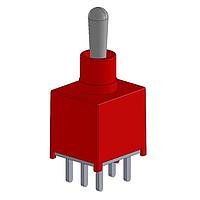 Dailywell 2AD1T3A02M6QES Toggle Switches DPDT ON-ON RT ANG PC