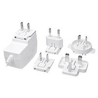 CUI Inc SMI12-12-KW-P5 Interchangeable Plugs ac-dc, 12 Vdc, 1 A, SW, multi-blade, no blades, P5 center pos, level VI, white