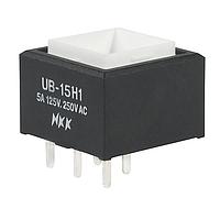 NKK Switches UB15SKW035C Sealed SP ON-(ON) BRT RD AG