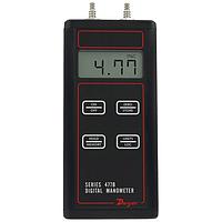 Dwyer 477B-6 Digital Manometers, 0-20 inH2O to 100 psi, ± 0.10% accuracy, backlight. (± 0.1 %, 50 psi, Compression Fitting, 1/4 in)