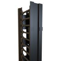 Hammond Manufacturing C4VFMC3042UBK Racks & Rack Cabinets 42U Vert Finger Mgr W/ Cover (Pair)