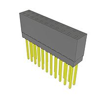 Samtec ESQ-111-14-G-D Sockets Elevated Socket Strip, 0.100" Pitch