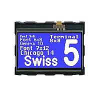 DISPLAY VISIONS EA eDIP128B-6LWTP Graphic LCD Modules 128x64 Intl. Blue Neg w/ Touch Panel