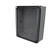Bud Industries PIP-11775-C Commercial Enclosures PC+10% Fiberglass Box with Captive Screws and Clear Cover (10 X 7.1 X 3 In)