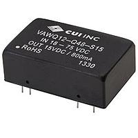 CUI Inc VAWQ12-Q48-S12 Isolated 12 Vdc, 1 A, 12 W, 18 75 Vdc Input Range