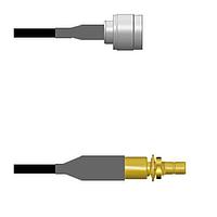 Amphenol Custom Cable Q-2N03Q0008036i RF Cable Assemblies N-SP/SMB-SJB RG58 36I