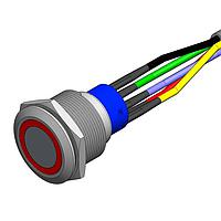 Dailywell MPB22-A0F10E-312-T1Q Pushbutton Switches 22mm Metal Pushbutton Switch