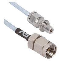 Amphenol SV Microwave 7080-0843 RF Cable Assemblies Synapse Female to 2. s Cable (.086 Cable