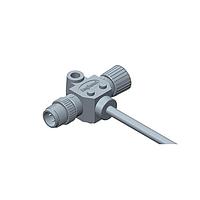 Amphenol LTW SS-030300-MF0-TSA01 Sensor Cables / Actuator Cables Circular Metric Connector, T Cable, Metal, A Coding, 4A, 03 pins, (End 1) Male Male, (End 2) Female Female, Screw Thread, Length 1000 mm, IP68 Mated