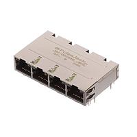 Pulse Electronics J1N-0005NL Modular 1X4 TAB UP W/LED'S ETHERNET (NON PoE)