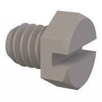 Essentra Components 010832X018 Hex Slotted Hex Slotted Screw, #8-32 Thread, 3/16 Lg