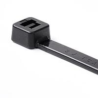 HellermannTyton 111-01266 Solar Tie Cable Tie, 11.9" Long, 56lb Tensile Strength, PA11UV, Black, 100/bag