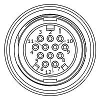 CONXALL W4280-12PG-300 Connectors MU WR PNL 12 #20 PIN CRIMP