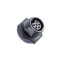 Amphenol LTW ABD-05PMFS-SC7001 Circular Metric Connectors Ceres, Standard Size, Plastic, 5A, 05 pins, Male Connector, Female Contact, Circular, Screw Thread, Solder, Receptacle, IP67