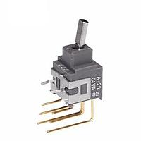 NKK Switches A23HV Toggle Switches DPDT ON-OFF-ON 0.4VA VERTICAL W/BRACKET