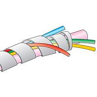 Alpha Wire SW5 CL002 Spiral Wraps 0.75 [3/4] inch Expanded I.D. Spiral Wrap Polyethylene, 500 ft Spool - Clear