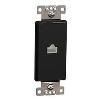 Square D SQR87601BK Data Sockets DATA CAT 6 RJ45 STRAP BK